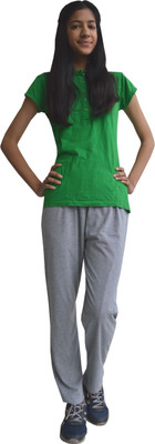 Weboasis Solid Women Grey Track Pants