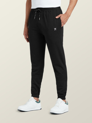 XYXX Solid Men Black Track Pants