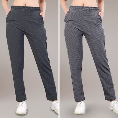 MIKUCHIKU Solid Women Grey Track Pants