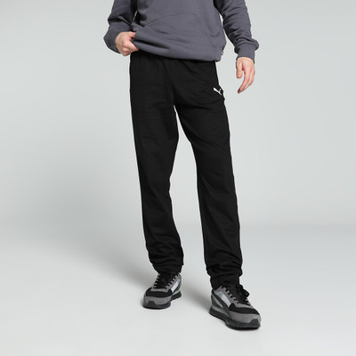 PUMA Solid Men Black Track Pants