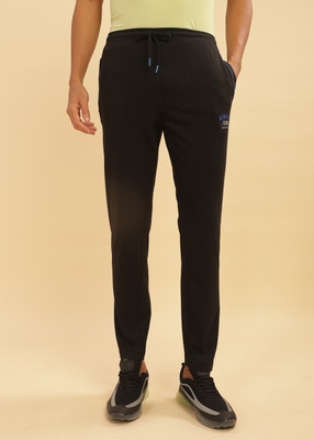 Force NXT Super Combed Cotton Solid Men Black Track Pants