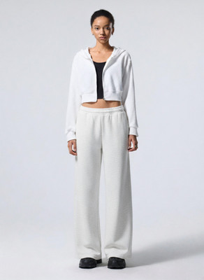 Dockstreet Solid Women White Track Pants