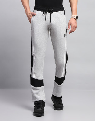 Rock.it Solid Men Grey Track Pants