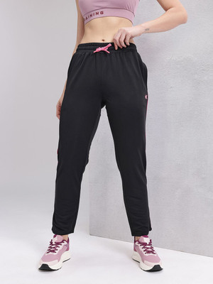 HRX by Hrithik Roshan Striped Women Red Track Pants