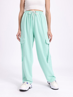 Kook N Keech Disney Solid Women Green Track Pants