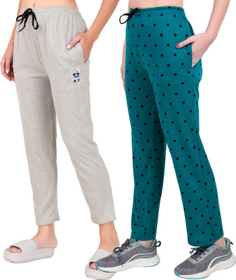 FASHIONHOUSETS Solid, Polka Print Women Multicolor Track Pants