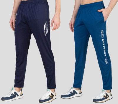 Zeffit Printed Men Dark Blue, Blue Track Pants