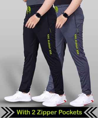 VeBNoR Printed Men Black, Grey Track Pants