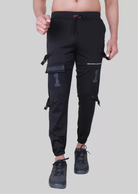 JAKCOM Self Design Men Black Track Pants