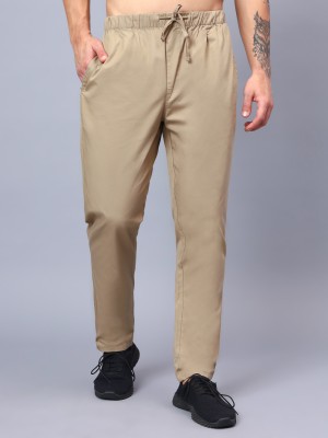 HAUWER Solid Men Beige Track Pants