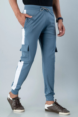 Proxima Colorblock Men Blue Track Pants