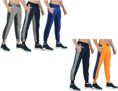 Indistar Solid Men Multicolor Track Pants
