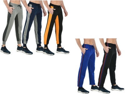 KAVYA Solid Men Multicolor Track Pants