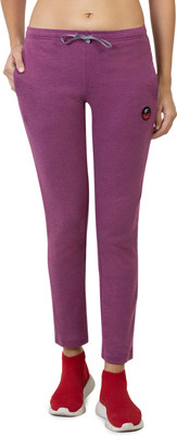 Envie Solid Women Purple Track Pants