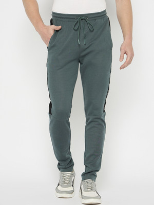 DUKE Solid Men Green Track Pants