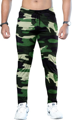 FTX Printed Men Green Track Pants