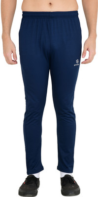 Good Step Solid Men Dark Blue Track Pants