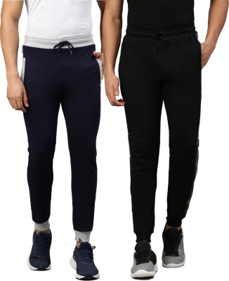 MADSTO Solid Men Black, Dark Blue Track Pants