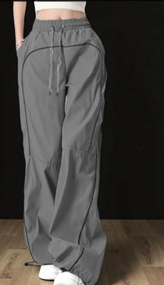 RameenFashion Solid Women Grey Track Pants