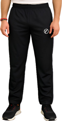 MoveMode Striped Men Black Track Pants