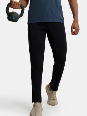 JOCKEY SP16 Soft Touch Microfiber Stretch Active Wear Solid Men Black Track Pants