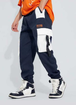 RAAVI Self Design Men Blue Track Pants