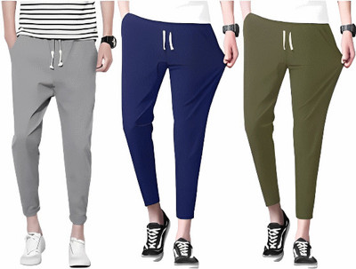 Reya Solid Men Multicolor Track Pants