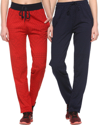 HouseOfCommon Solid Women Red Track Pants