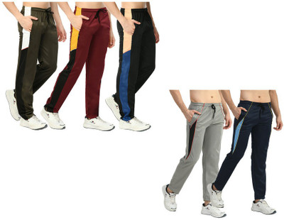 KAVYA Solid Men Multicolor Track Pants