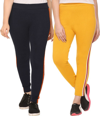 Weboasis Printed Women Black, Yellow Track Pants