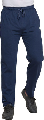 Carlos Solid Men Dark Blue Track Pants