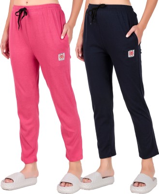 TSPORT Solid Women Blue, Pink Track Pants