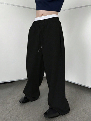 PROGENY Loose Fit Men Black Trousers