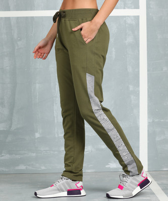 M7 By Metronaut Printed Women Green Track Pants
