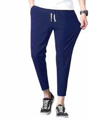 maya fashion Solid Men Dark Blue Track Pants