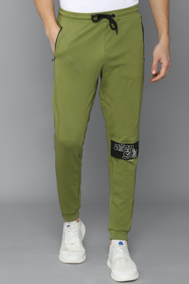 Allen Solly Printed Men Green Track Pants