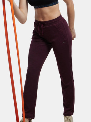 JOCKEY MW54 Microfiber Fabric Active Wear Solid Women Purple Track Pants