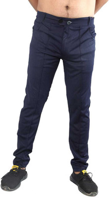 evergreen friends Solid Men Blue Track Pants