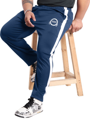 HoC Solid Men Blue Track Pants