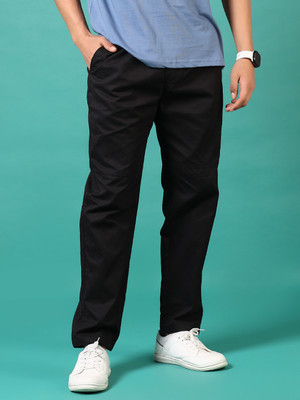 V-MART Solid Men Black Track Pants