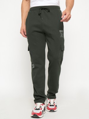 DUKE Solid Men Green Track Pants