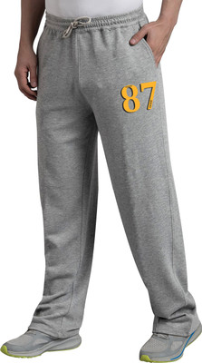 West Gate Clothing Printed Men Grey Track Pants