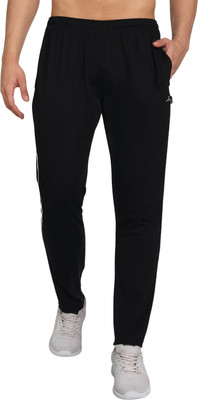 Zeffit Solid Men Black Track Pants