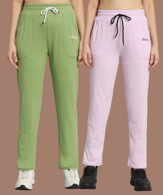 SYDNEY HILLS Solid Women Multicolor Track Pants