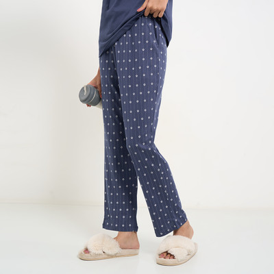 Dreamz by Pantaloons Printed Women Blue Track Pants