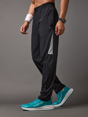Cult Colorblock Men Black Track Pants