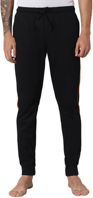 Bumchums Striped Men Black Track Pants