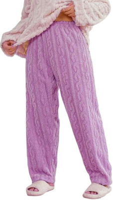 MEHATRI FASHION Self Design Women Purple Track Pants