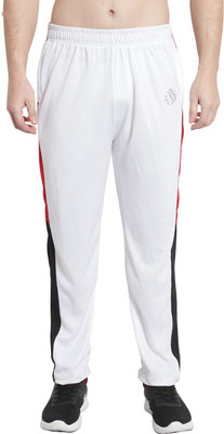 OORA Colorblock Men White Track Pants