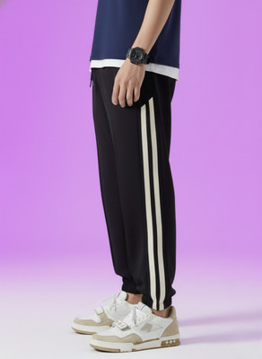 Dockstreet Solid Men White Track Pants